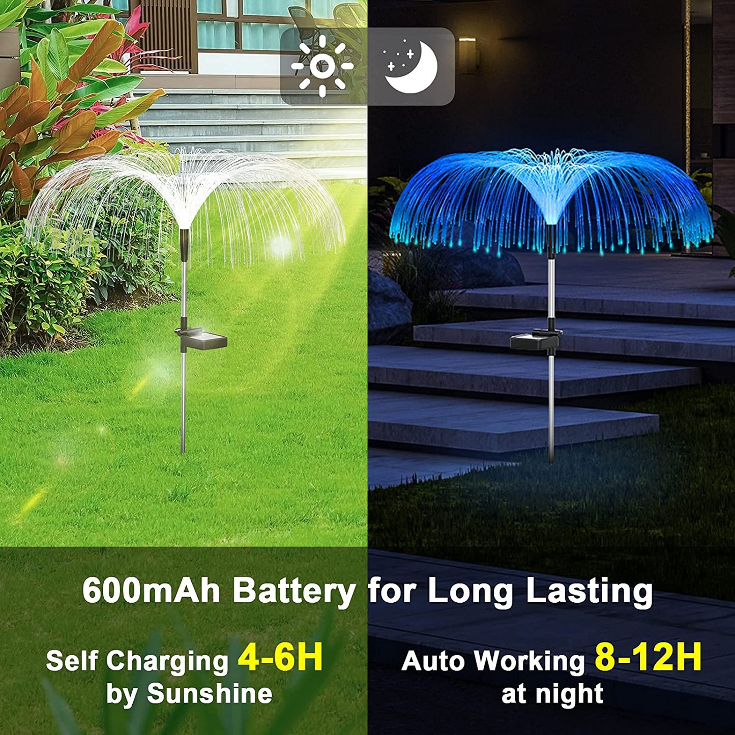 🌟Color Changing Solar Jellyfish Light