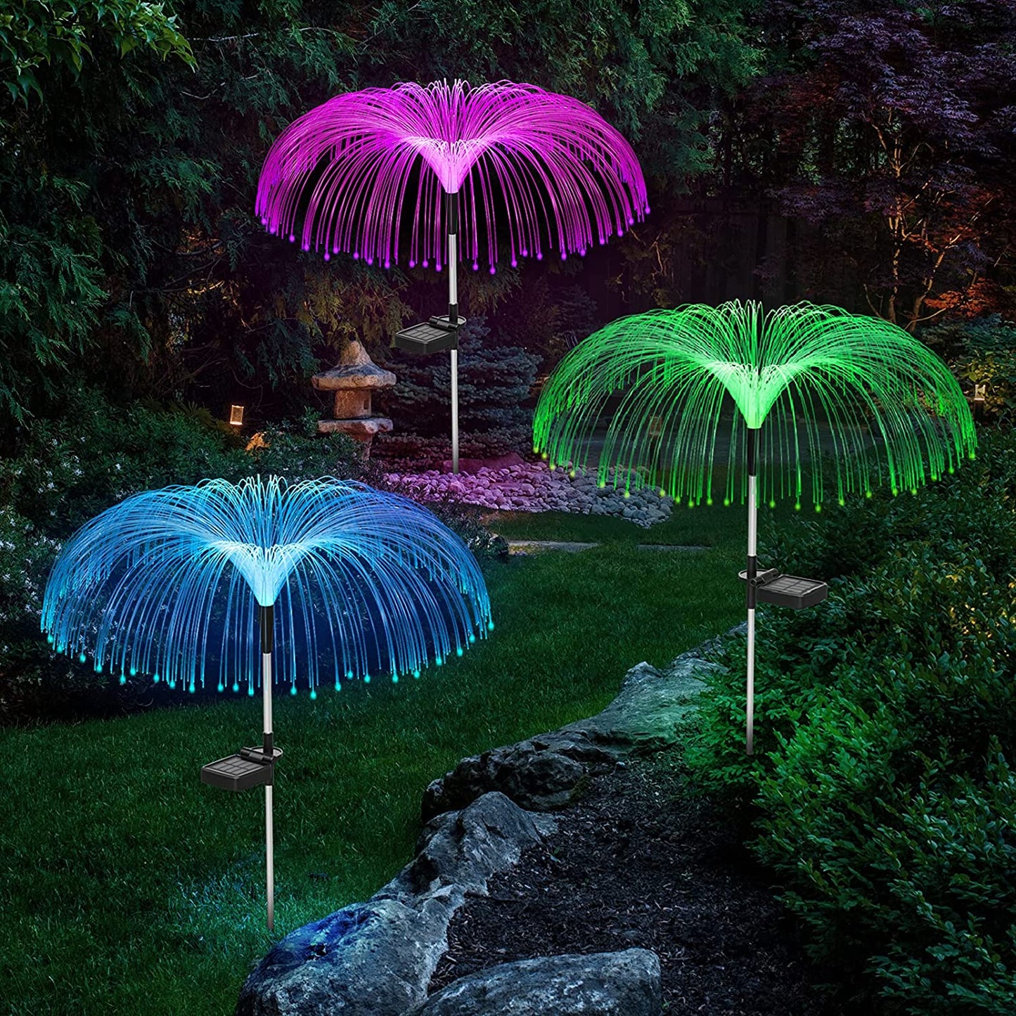 🌟Color Changing Solar Jellyfish Light